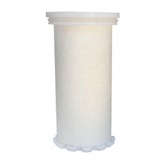 Top perspective view of the washing machine replacement filter element showcasing the fine sediment pre-filtration intake hole grid layer