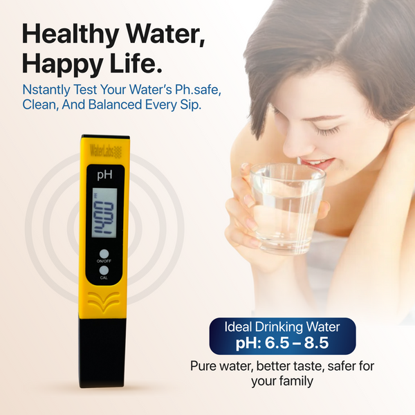 Digital pH Meter for Water Testing | High Accuracy pH Tester with LCD Display | Ideal for Drinking Water, RO, Aquarium, Pool, Hydroponics & Soil Testing